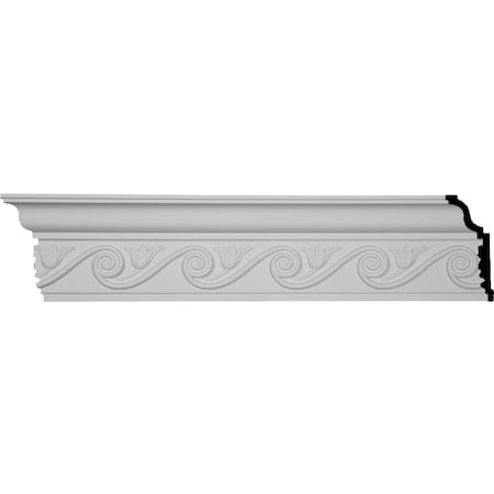 Ekena Millwork SAMPLE - 6 1/4"H x 2 3/4"P x 7"F x 12"L, (5 3/8" Repeat), Floral Crown Moulding SAMPLE-MLD06X02X07FL